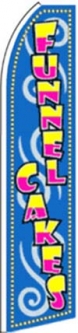 Funnel Cake Swooper Flag Blue